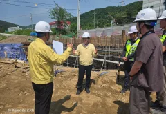 김대순 경기도 행정2부지사, 수해 대비 금어천 정비사업 현장 점검