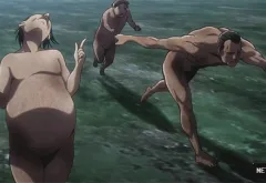 진격의 거인이냐고 물어보는 것이다.