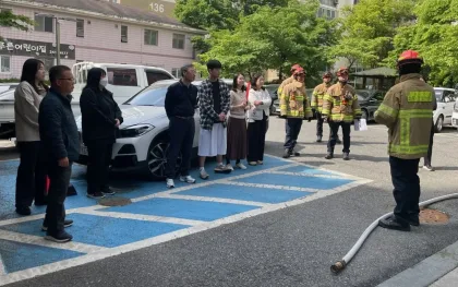 수원시 장안구 조원2동, 정자119안전센터와 합동 소방훈련 실시