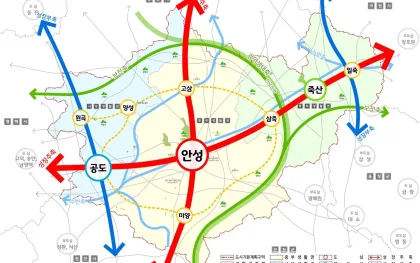 경기도, 2040년 안성 도시기본계획 승인…인구 28만 명 목표